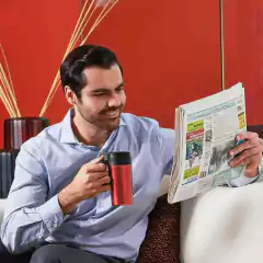 Imagen de Termo doble pared de 325ml con agarradera NYUK