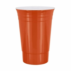Vaso de doble pared de plástico interior blanco FIESTA