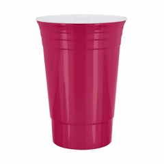 Vaso de doble pared de plástico interior blanco FIESTA - comprar en línea