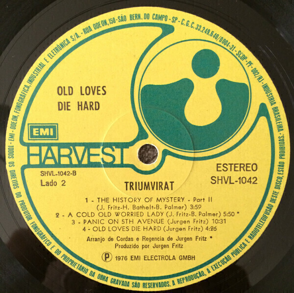 LP NACIONAL USADO - TRIUMVIRAT - OLD LOVES DIE HARD