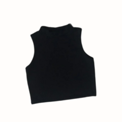Musculosa Crop Top Cuello Alto XS Al XL _ Versión modal con lycra en internet