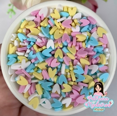 Apliques Micro Corações Misto