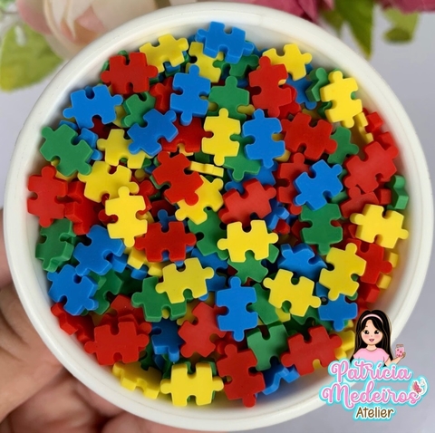 Apliques Quebra Cabeças Símbolo do Autismo