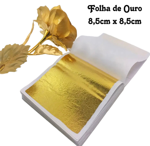 Folha de Ouro - 10 Unidades
