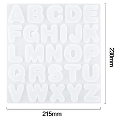 Molde de silicone Alfabeto Letras Arredondadas - comprar online