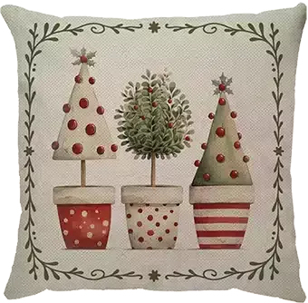 Capa Linho Árvore Natal 2025 - comprar online