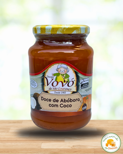 Doce de Abóbora com Coco 650g - comprar online