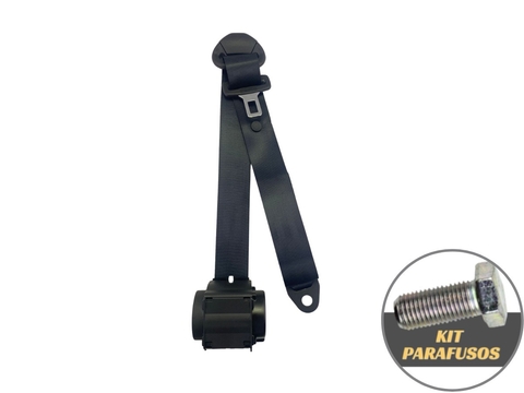 Cinto De Segurança Retrátil 3 Pontos Universal Macho Dianteiro