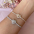 Pulseira gravatinha coração