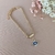 Pulseira cordão baiano com olho grego strass - comprar online