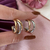 Argola tripla dois banhos