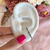 Brinco earhook pedrinhas na internet