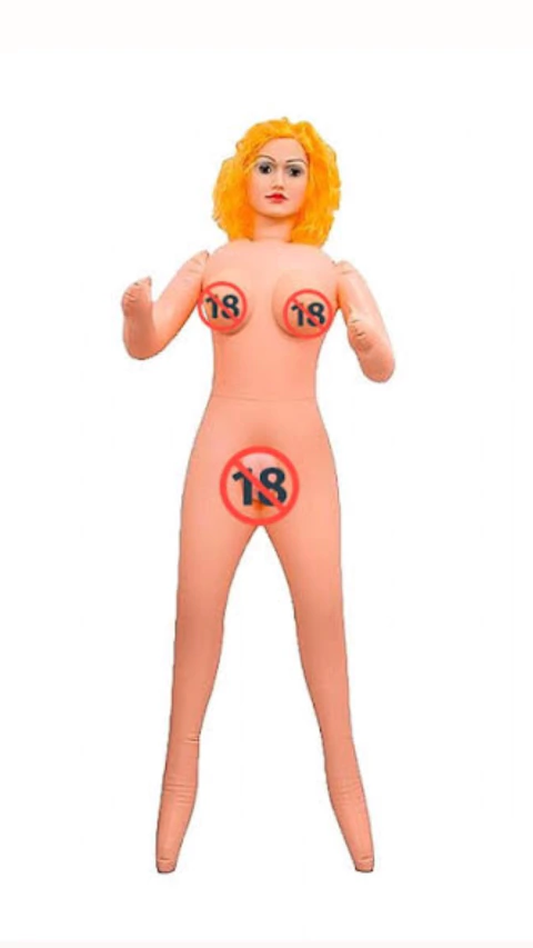 Boneca feminina inflável com dois orificios penetráveis - comprar online