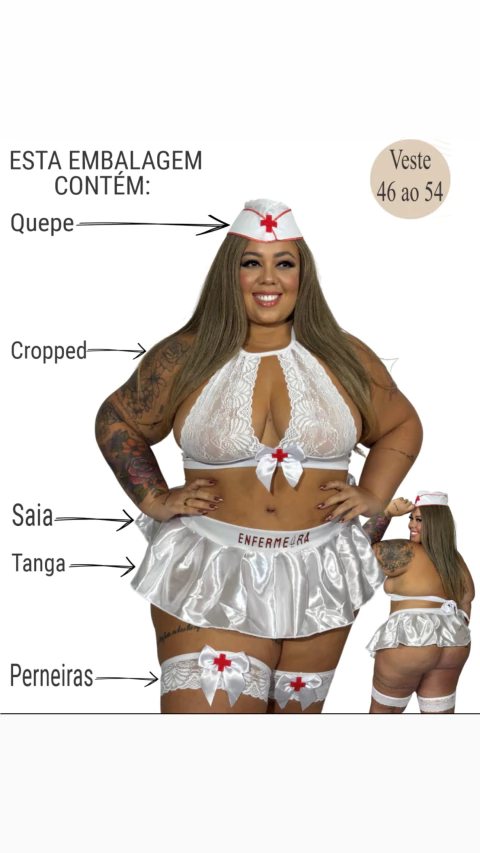 Fantasia enfermeira plus - comprar online