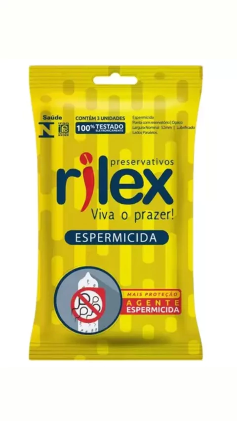 Preservativo Espermicida Com 3 Unidades Rilex - comprar online
