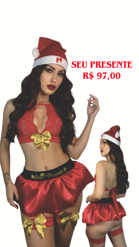 Fantasia mamãe Noël presente - comprar online