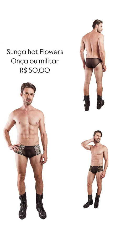 Cueca hot Flowers - comprar online