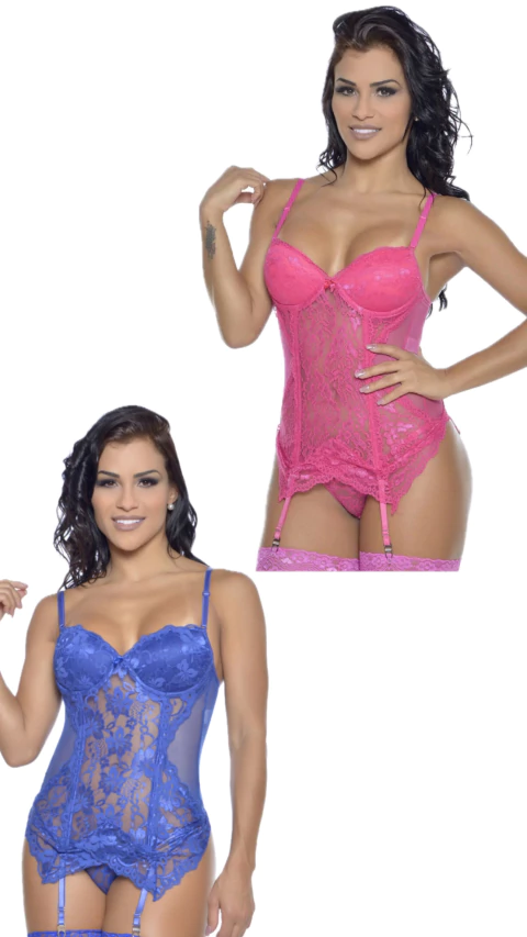 Espartilho carizia ( azul ou pink) - comprar online