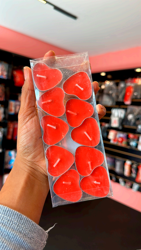 10 Velas Flutuantes Perfumadas Formato Coração - comprar online