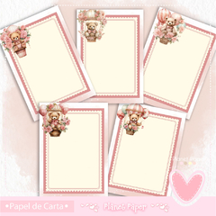 Papéis de Carta Ursinha Baloeira (10 Modelos) - comprar online