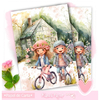 Papel de Carta Menina e Menino (04 Papéis)