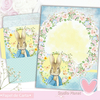 Papel de Carta Peter Rabbit (04 Papéis e 02 Envelopes)