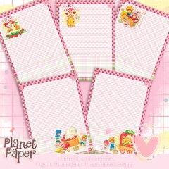Papéis de Carta Moranguinho Pautado (5 Modelos) - comprar online