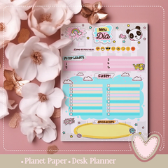 Desk Planner Diário Panda (16 Folhas Soltas)