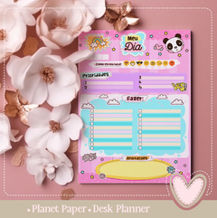 Desk Planner Diário Panda (16 Folhas Soltas)