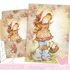 Papel de Carta Sarah Kay (04 Papéis e 02 Envelopes )