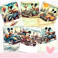 Papéis de carta Mickey Mouse (6 Modelos)