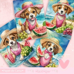 Papéis de Carta Cachorrinhos (4 Modelos)