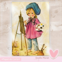 Papéis de Carta Menininhas Vintage (9 Modelos) - ♡ Editora Planet Paper ♡