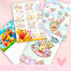 Papéis de carta Ursinho Pooh (13 Modelos Diferenciados) na internet
