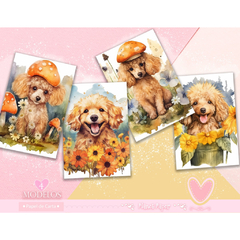 Papéis de Carta Cachorrinhos (08 Papéis)