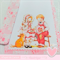 Papéis de Carta Holly Hobbie (4 Papéis e 4 Envelopes) - loja online