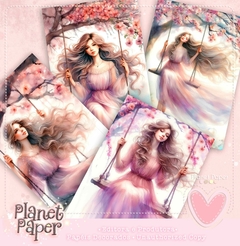 Papéis de Carta Coleção Flora Collections 4 (4 Modelos)