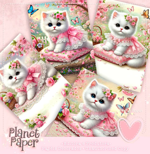 Papéis de Carta Gatinhas (4 Modelos) - comprar online