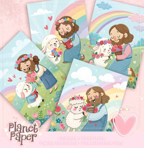 Papéis de Carta Jesus Cristo (4 Modelos) Religiosos - comprar online