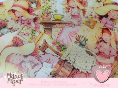 Papéis de Carta Sarinha Collections (5 Modelos + Capa + Postacard) Vintage Bloom Tea na internet