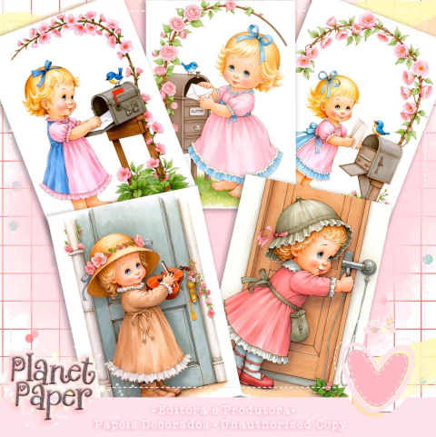 Papéis de carta Angel Baby (5 modelos) - comprar online