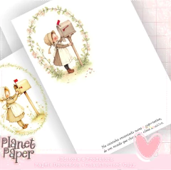 10 Papéis de Carta Lolly Love com Capa - ♡ Editora Planet Paper ♡