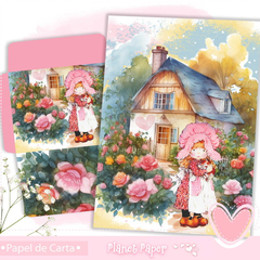 Papel de Carta Sarah Kay (04 Papéis e 02 Envelopes)