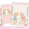 Papéis de Carta Moranguinho (04 Papéis e 02 Envelopes)