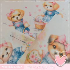 Papéis de Carta Cachorrinhas (6 Modelos) - ♡ Editora Planet Paper ♡