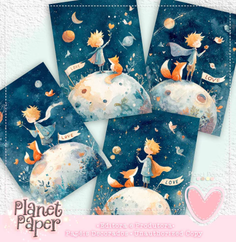 Papéis de Carta Pequeno Príncipe (4 Modelos) - comprar online