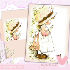 Papel de Carta Sarah Kay (04 Papéis e 02 Envelopes)