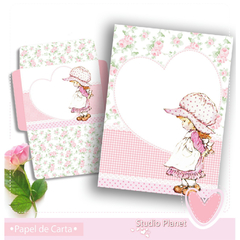 Papéis de Carta Sarah Kay (04 Papéis e 02 Envelopes)