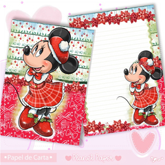 Papel de Carta Minnie Mouse (04 Papéis)