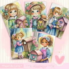 Papéis de Carta Menininhas (10 modelos) - comprar online